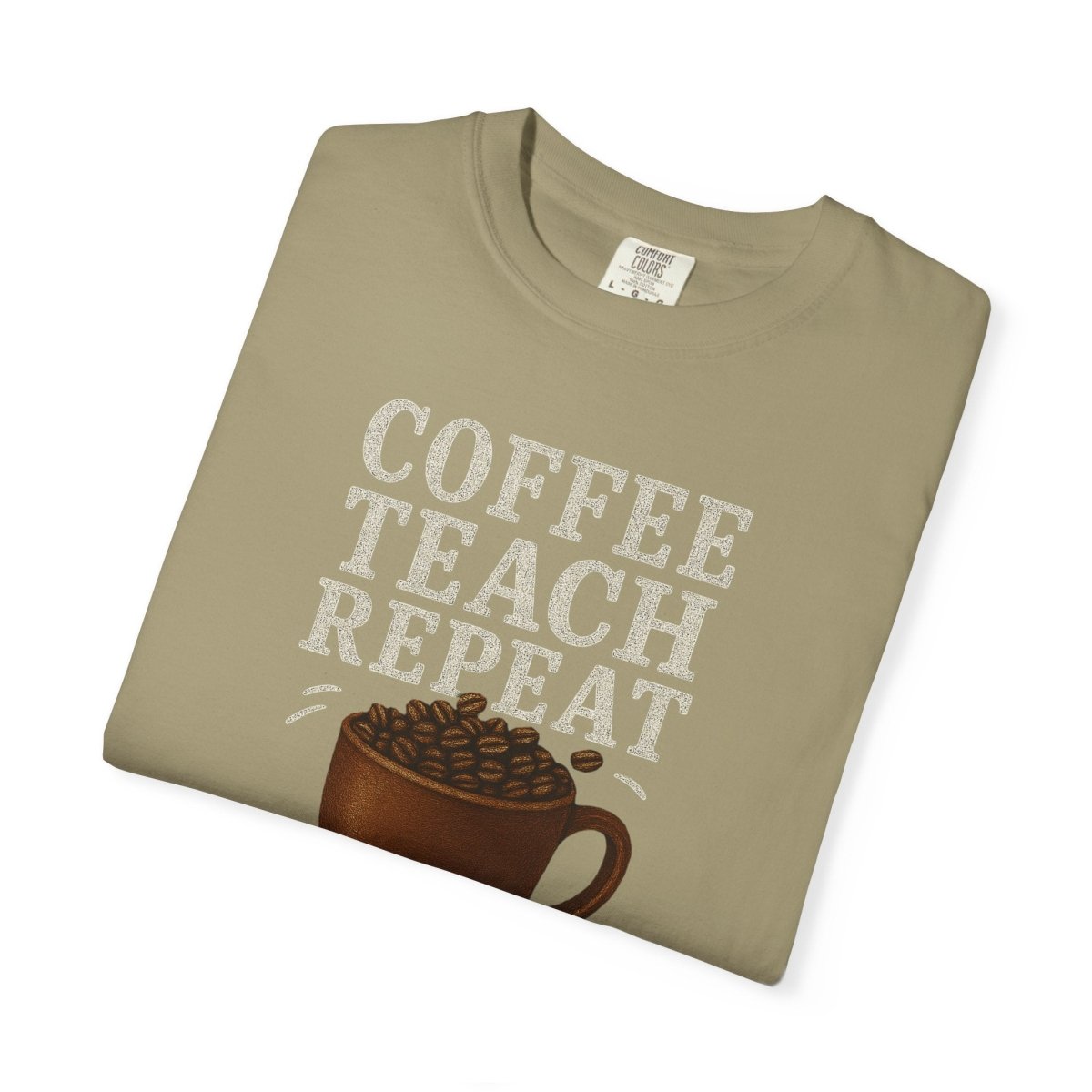 "Coffee.Teach.Repeat" CW - 1 Teacher T-Shirt, Gift for Educators, Back to School Tee, Funny Teacher Apparel, Unisex Graphic Shirt, Coffee Lovers Gift - AI Tee Hero