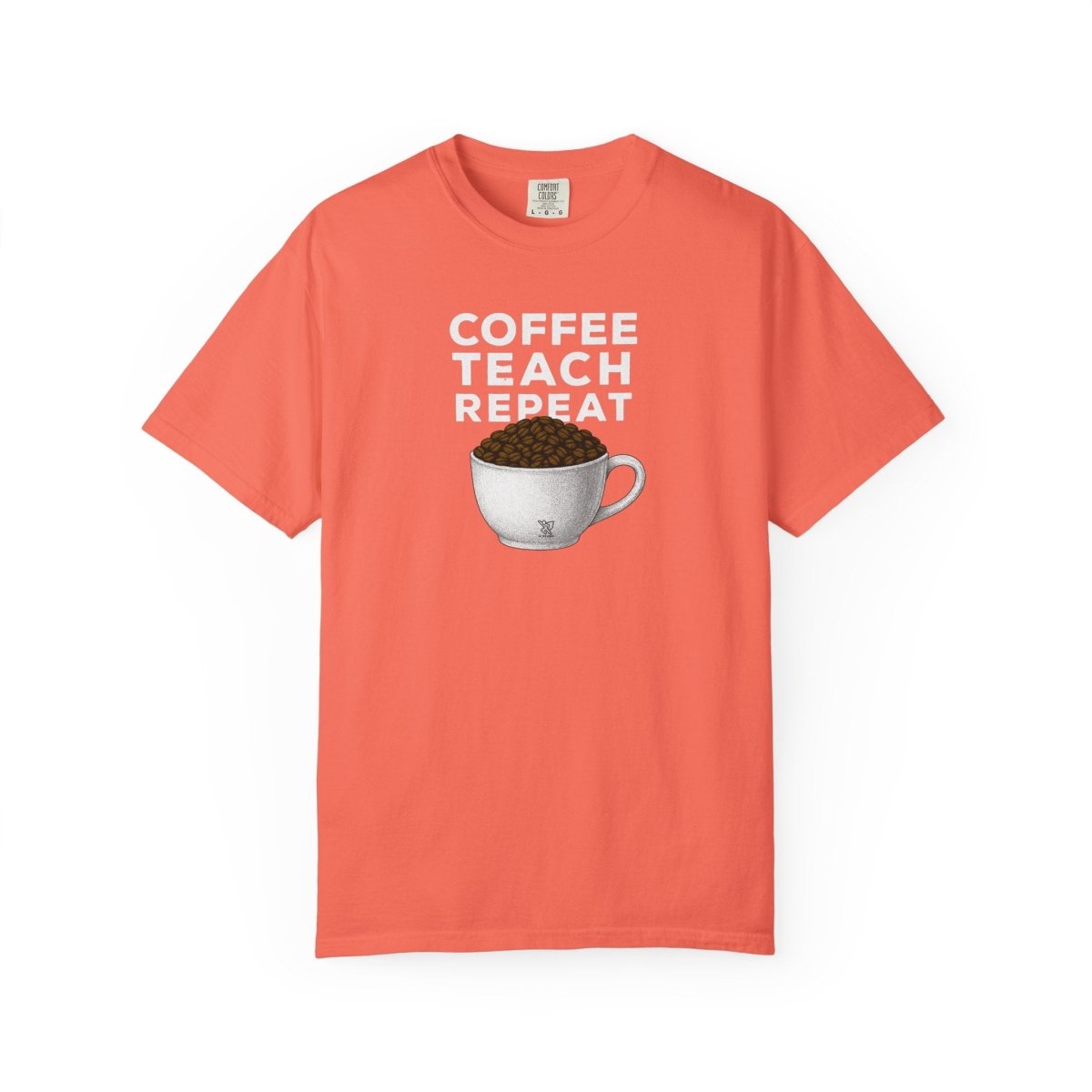 "Coffee.Teach.Repeat" CW - 2 Teacher T-Shirt, Gift for Educators, Back to School Tee, Funny Teacher Apparel, Unisex Graphic Shirt, Coffee Lovers Gift - AI Tee Hero