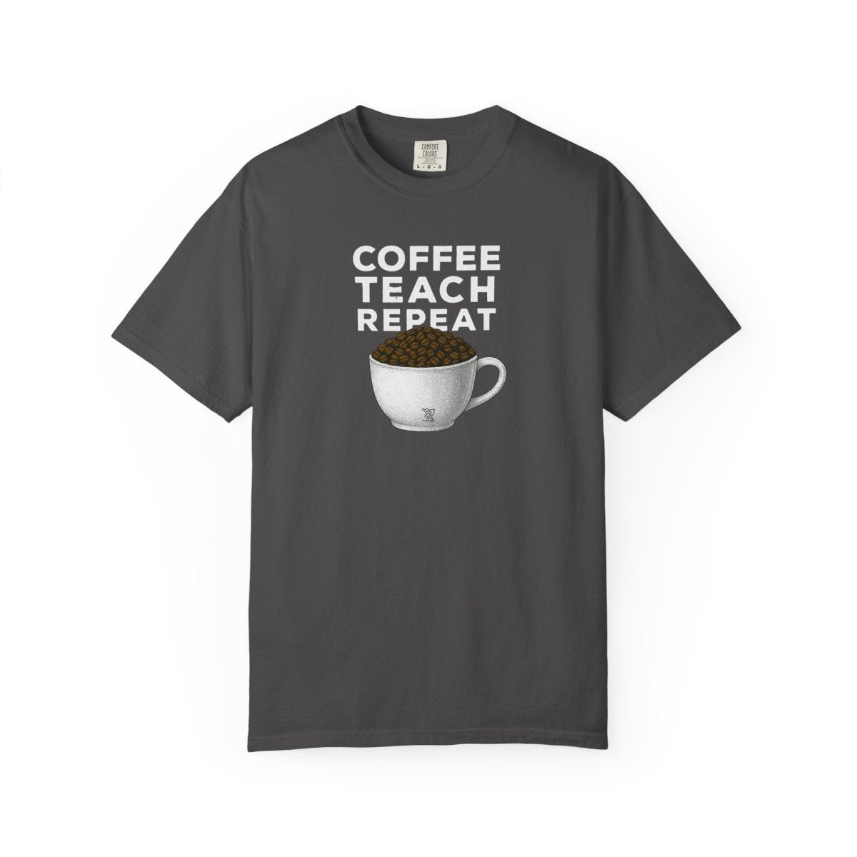 "Coffee.Teach.Repeat" CW - 2 Teacher T-Shirt, Gift for Educators, Back to School Tee, Funny Teacher Apparel, Unisex Graphic Shirt, Coffee Lovers Gift - AI Tee Hero