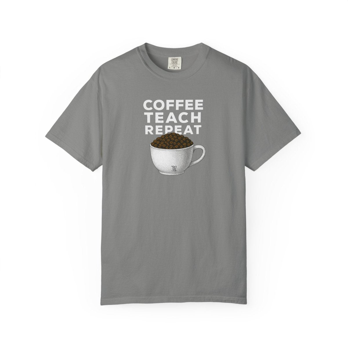 "Coffee.Teach.Repeat" CW - 2 Teacher T-Shirt, Gift for Educators, Back to School Tee, Funny Teacher Apparel, Unisex Graphic Shirt, Coffee Lovers Gift - AI Tee Hero