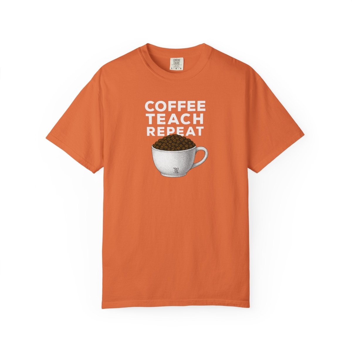 "Coffee.Teach.Repeat" CW - 2 Teacher T-Shirt, Gift for Educators, Back to School Tee, Funny Teacher Apparel, Unisex Graphic Shirt, Coffee Lovers Gift - AI Tee Hero