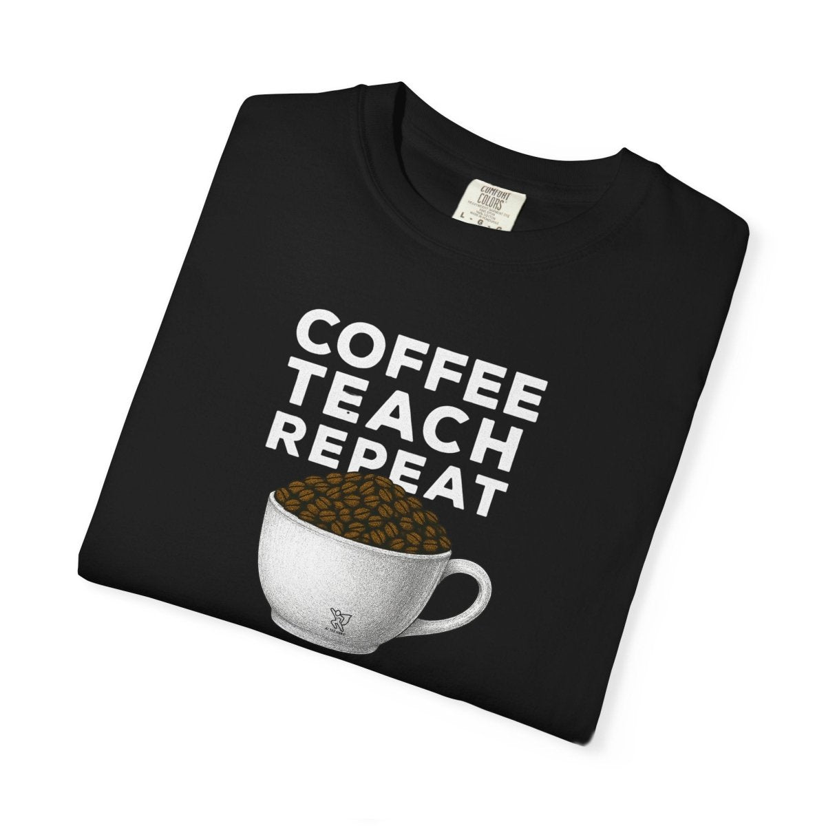 "Coffee.Teach.Repeat" CW - 2 Teacher T-Shirt, Gift for Educators, Back to School Tee, Funny Teacher Apparel, Unisex Graphic Shirt, Coffee Lovers Gift - AI Tee Hero