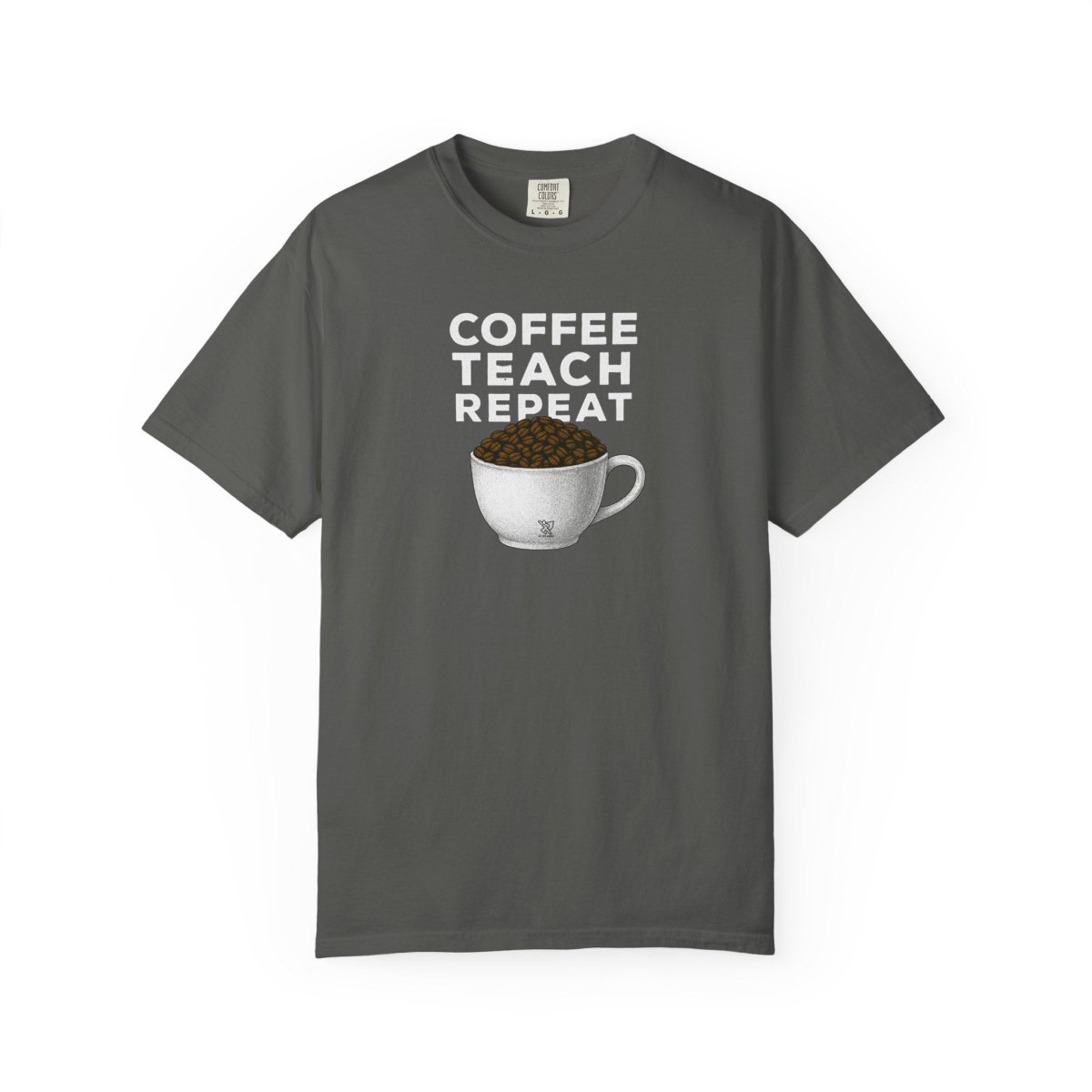 "Coffee.Teach.Repeat" CW - 2 Teacher T-Shirt, Gift for Educators, Back to School Tee, Funny Teacher Apparel, Unisex Graphic Shirt, Coffee Lovers Gift - AI Tee Hero