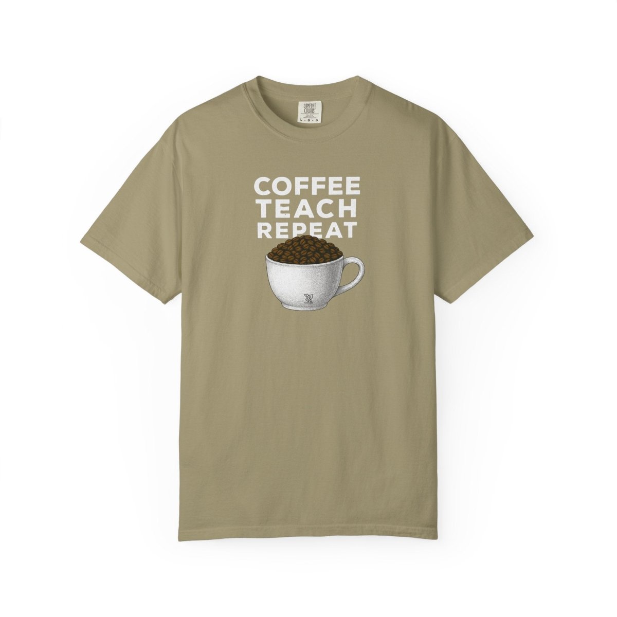 "Coffee.Teach.Repeat" CW - 2 Teacher T-Shirt, Gift for Educators, Back to School Tee, Funny Teacher Apparel, Unisex Graphic Shirt, Coffee Lovers Gift - AI Tee Hero
