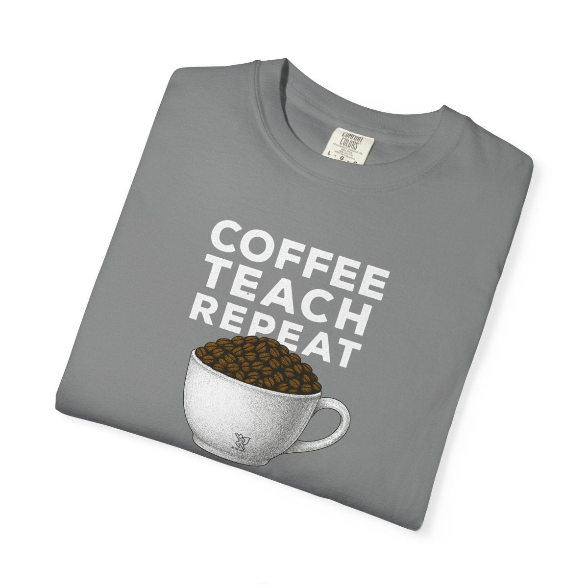 "Coffee.Teach.Repeat" CW - 2 Teacher T-Shirt, Gift for Educators, Back to School Tee, Funny Teacher Apparel, Unisex Graphic Shirt, Coffee Lovers Gift - AI Tee Hero