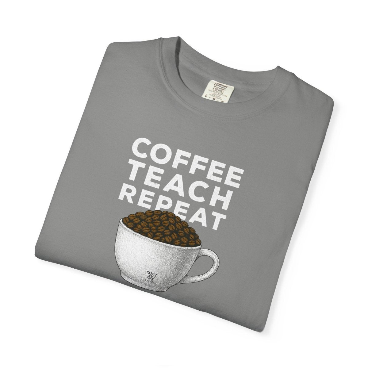 "Coffee.Teach.Repeat" CW - 2 Teacher T-Shirt, Gift for Educators, Back to School Tee, Funny Teacher Apparel, Unisex Graphic Shirt, Coffee Lovers Gift - AI Tee Hero