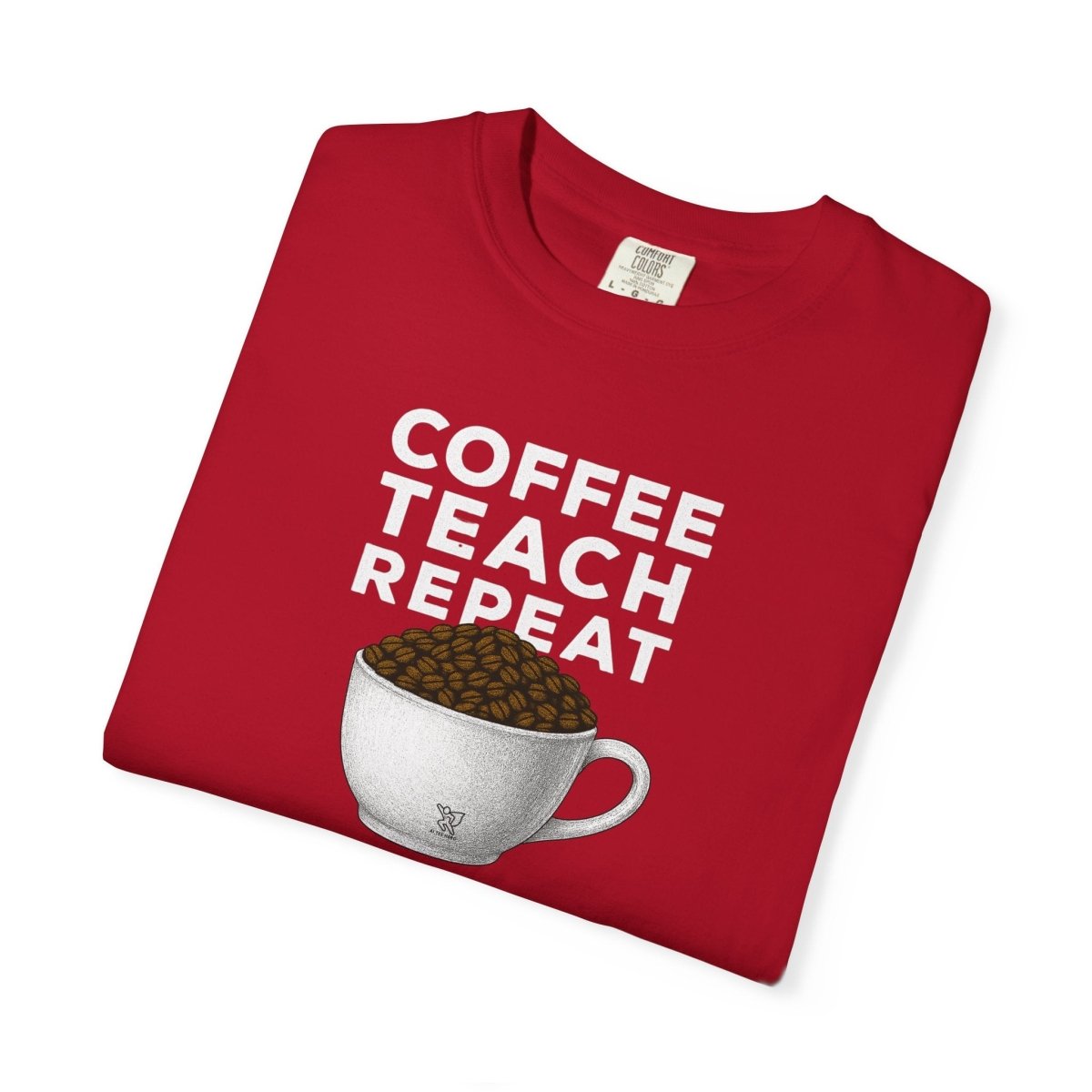 "Coffee.Teach.Repeat" CW - 2 Teacher T-Shirt, Gift for Educators, Back to School Tee, Funny Teacher Apparel, Unisex Graphic Shirt, Coffee Lovers Gift - AI Tee Hero
