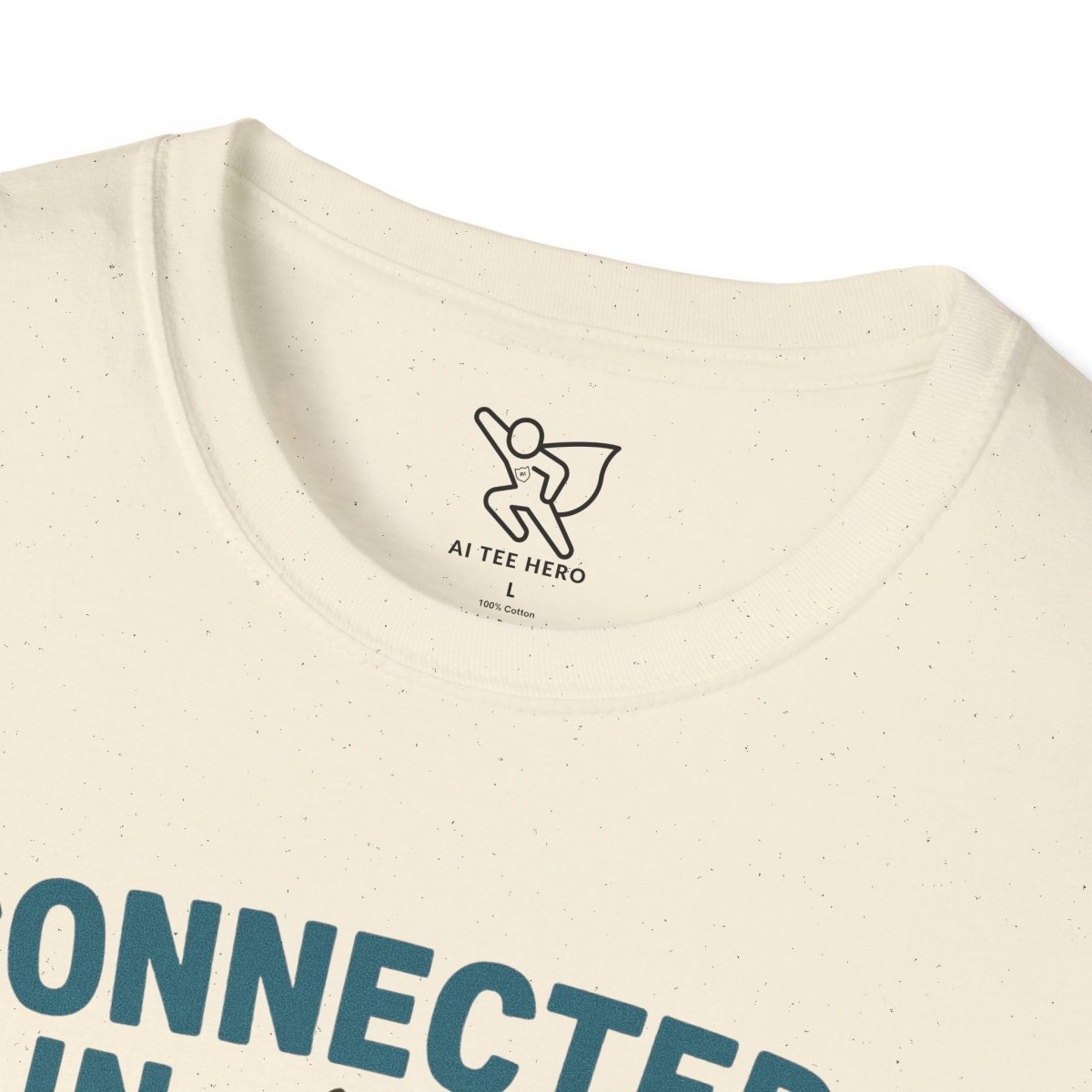 "Connected in Peace" Unisex Shirt, Relaxed Vibe Tee, Chill Casual Wear, Gift for Mindfulness Lovers, Summer Fashion - MINDSet Collection - AI Tee Hero