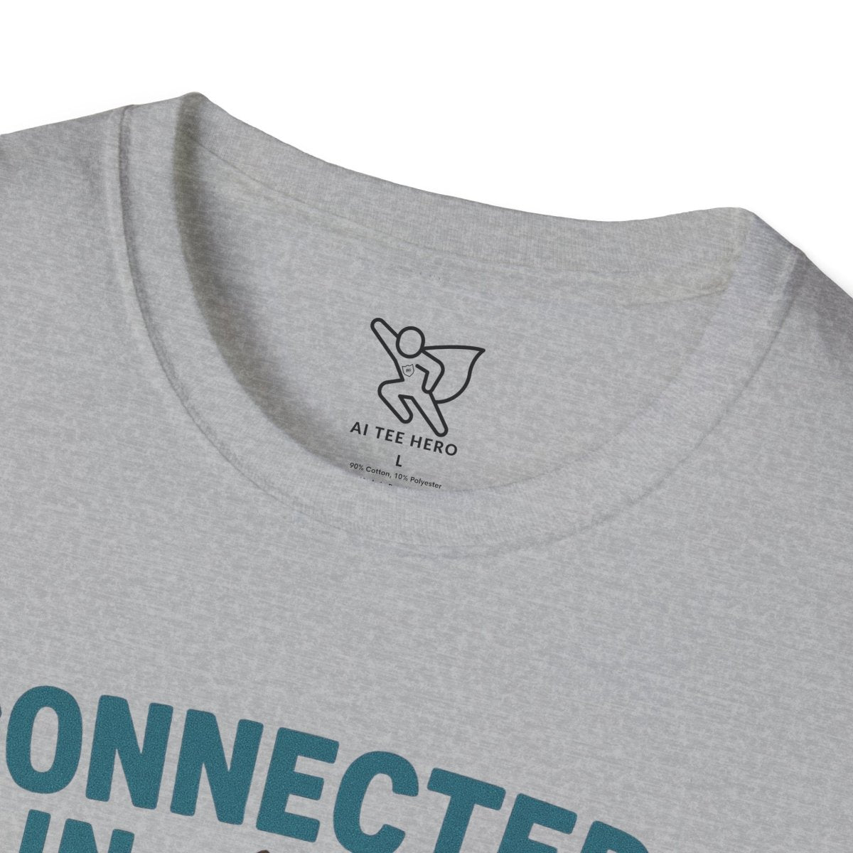 "Connected in Peace" Unisex Shirt, Relaxed Vibe Tee, Chill Casual Wear, Gift for Mindfulness Lovers, Summer Fashion - MINDSet Collection - AI Tee Hero