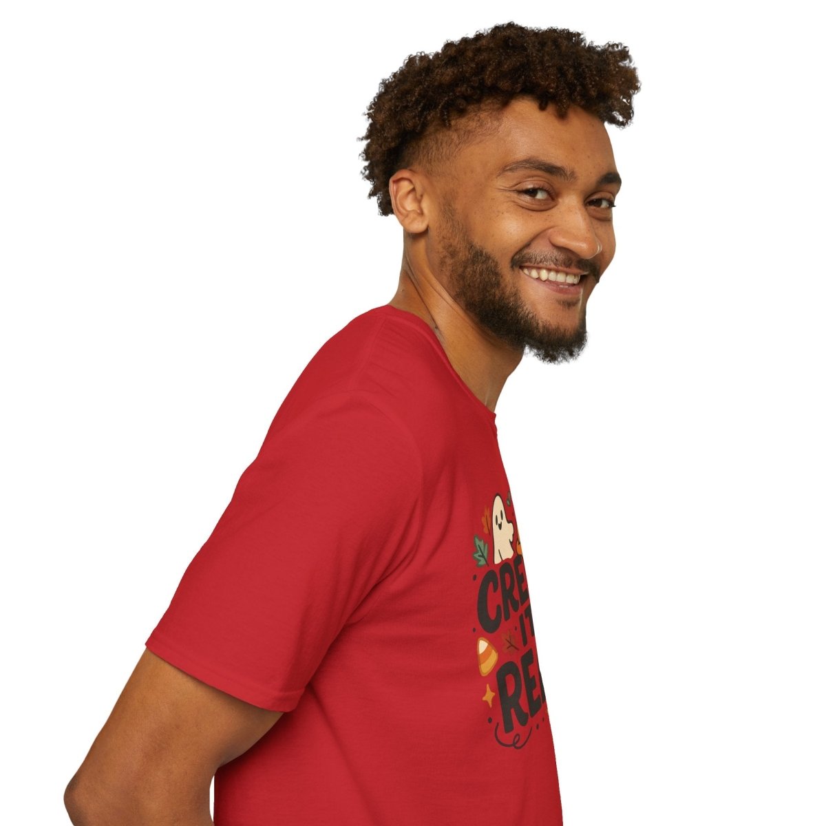 "Creep It Real" Halloween T-Shirt Unisex Softstyle Tee for Fall, Halloween Costume, Autumn Vibes, Seasonal Apparel, Gift Idea - AI Tee Hero