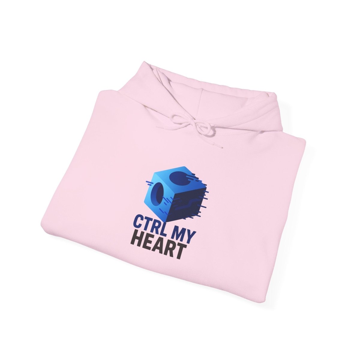 "CTRL MY HEART" CW - 1 Blue Unisex Hoodie, Tech - Inspired Sweatshirt, Gift for Gamers, Cozy Streetwear, Valentine's Day Gift - AI Tee Hero