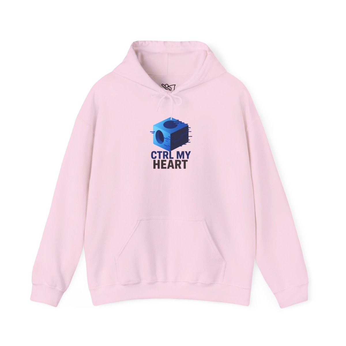 "CTRL MY HEART" CW - 1 Blue Unisex Hoodie, Tech - Inspired Sweatshirt, Gift for Gamers, Cozy Streetwear, Valentine's Day Gift - AI Tee Hero