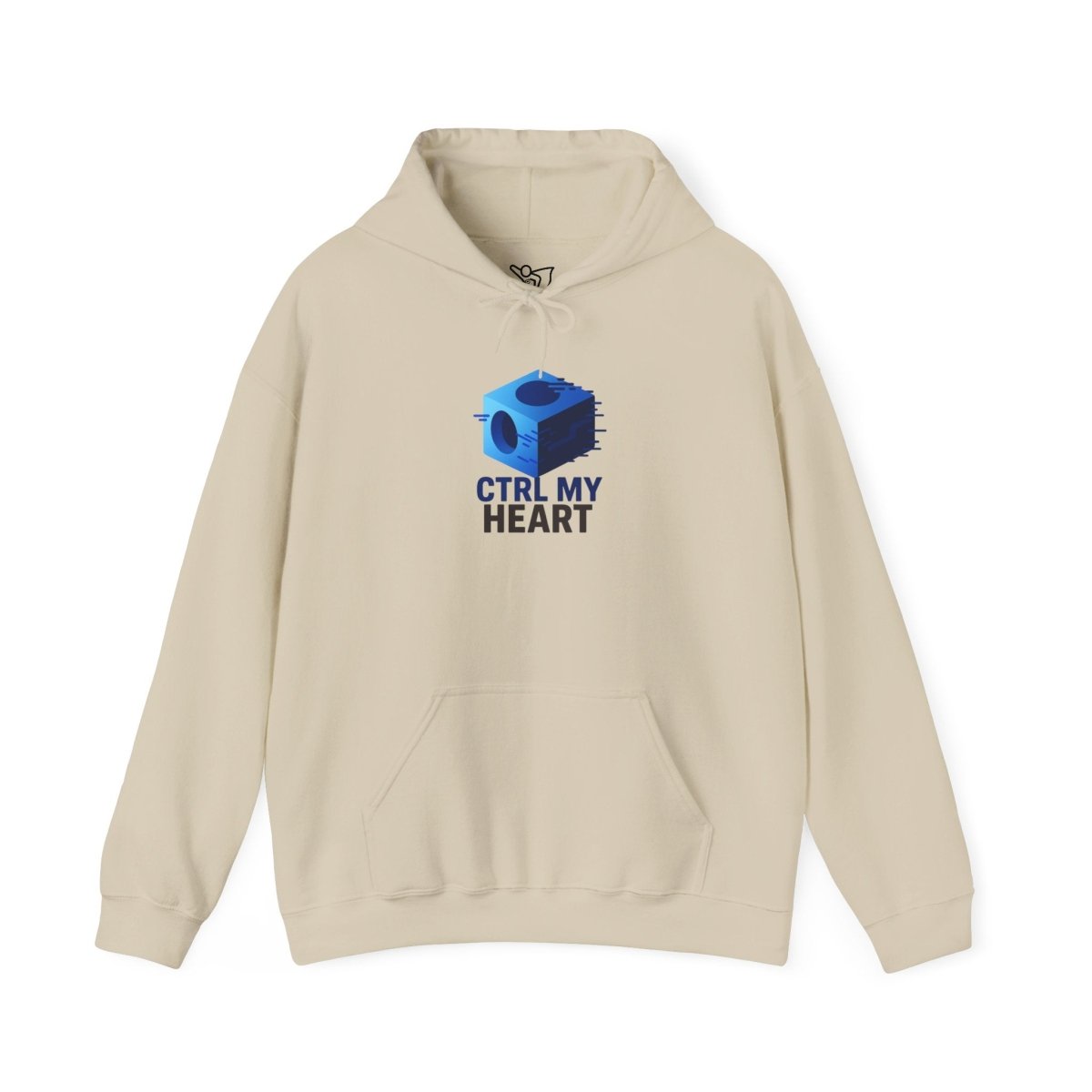 "CTRL MY HEART" CW - 1 Blue Unisex Hoodie, Tech - Inspired Sweatshirt, Gift for Gamers, Cozy Streetwear, Valentine's Day Gift - AI Tee Hero