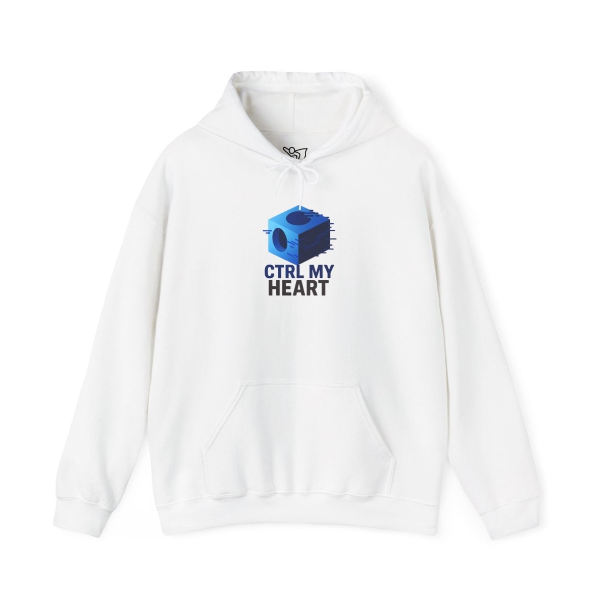 "CTRL MY HEART" CW - 1 Blue Unisex Hoodie, Tech - Inspired Sweatshirt, Gift for Gamers, Cozy Streetwear, Valentine's Day Gift - AI Tee Hero