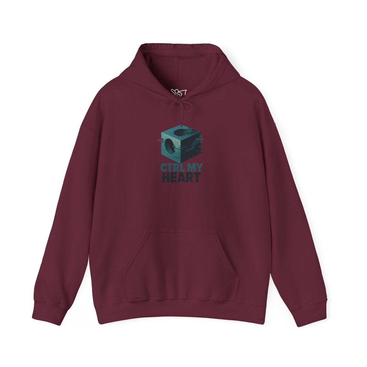 "CTRL MY HEART" CW - 2 Teal Unisex Hoodie, Tech - Inspired Sweatshirt, Gift for Gamers, Cozy Streetwear, Valentine's Day Gift - AI Tee Hero