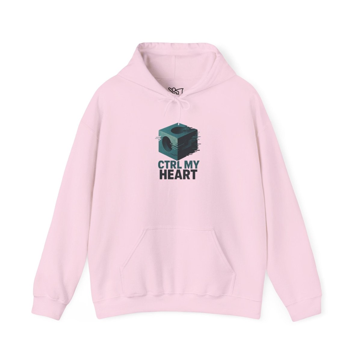 "CTRL MY HEART" CW - 2 Teal Unisex Hoodie, Tech - Inspired Sweatshirt, Gift for Gamers, Cozy Streetwear, Valentine's Day Gift - AI Tee Hero