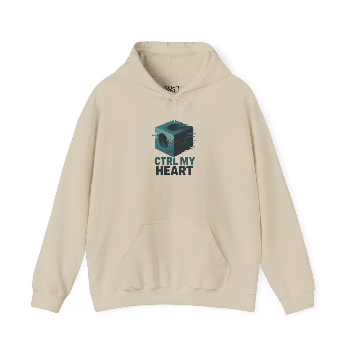 "CTRL MY HEART" CW - 2 Teal Unisex Hoodie, Tech - Inspired Sweatshirt, Gift for Gamers, Cozy Streetwear, Valentine's Day Gift - AI Tee Hero