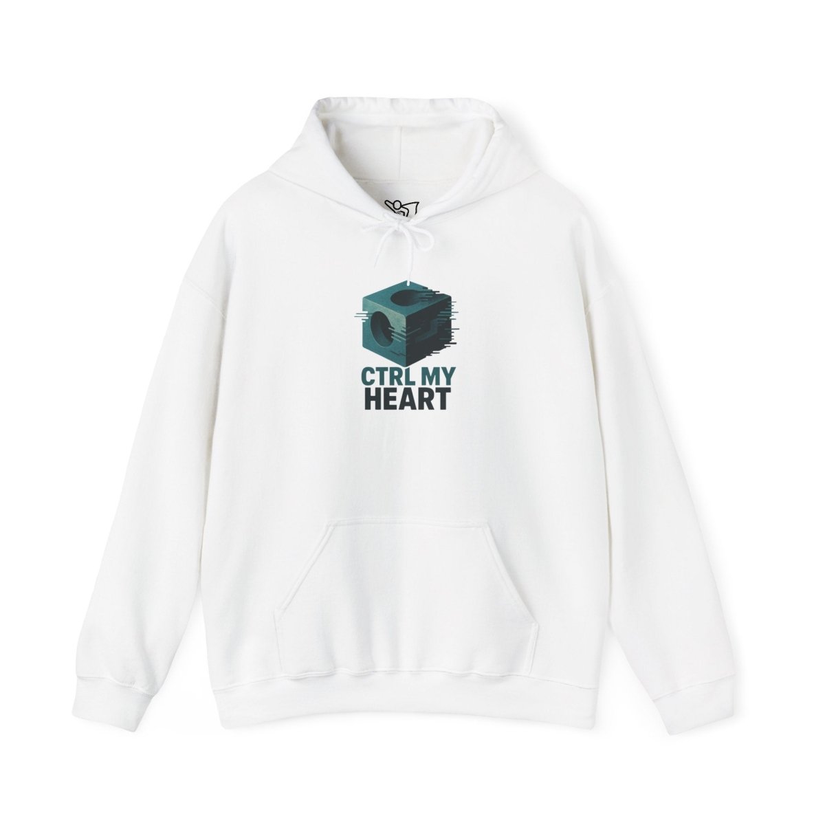 "CTRL MY HEART" CW - 2 Teal Unisex Hoodie, Tech - Inspired Sweatshirt, Gift for Gamers, Cozy Streetwear, Valentine's Day Gift - AI Tee Hero
