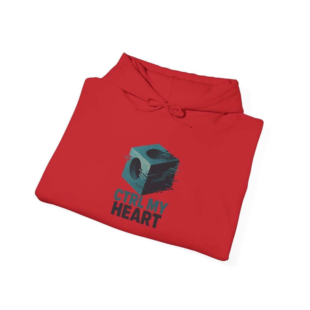 "CTRL MY HEART" CW - 2 Teal Unisex Hoodie, Tech - Inspired Sweatshirt, Gift for Gamers, Cozy Streetwear, Valentine's Day Gift - AI Tee Hero