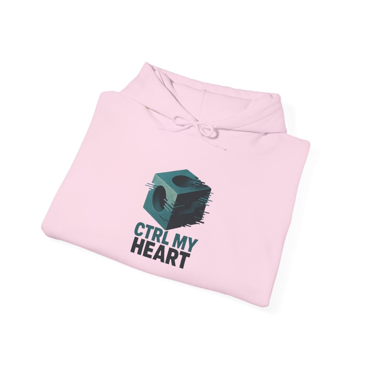 "CTRL MY HEART" CW - 2 Teal Unisex Hoodie, Tech - Inspired Sweatshirt, Gift for Gamers, Cozy Streetwear, Valentine's Day Gift - AI Tee Hero