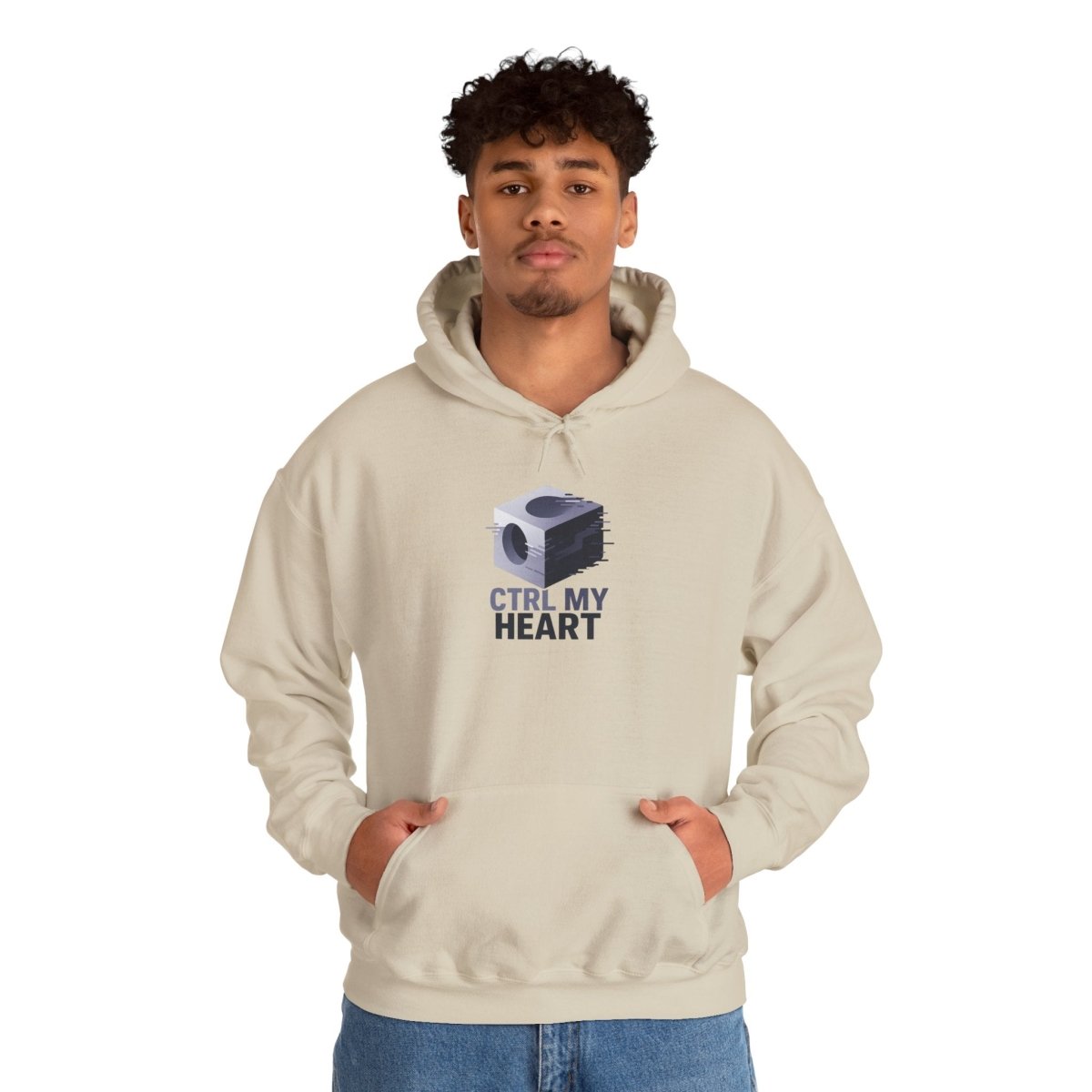 "CTRL MY HEART" CW - 3 Lavender Unisex Hoodie, Tech - Inspired Sweatshirt, Gift for Gamers, Cozy Streetwear, Valentine's Day Gift - AI Tee Hero