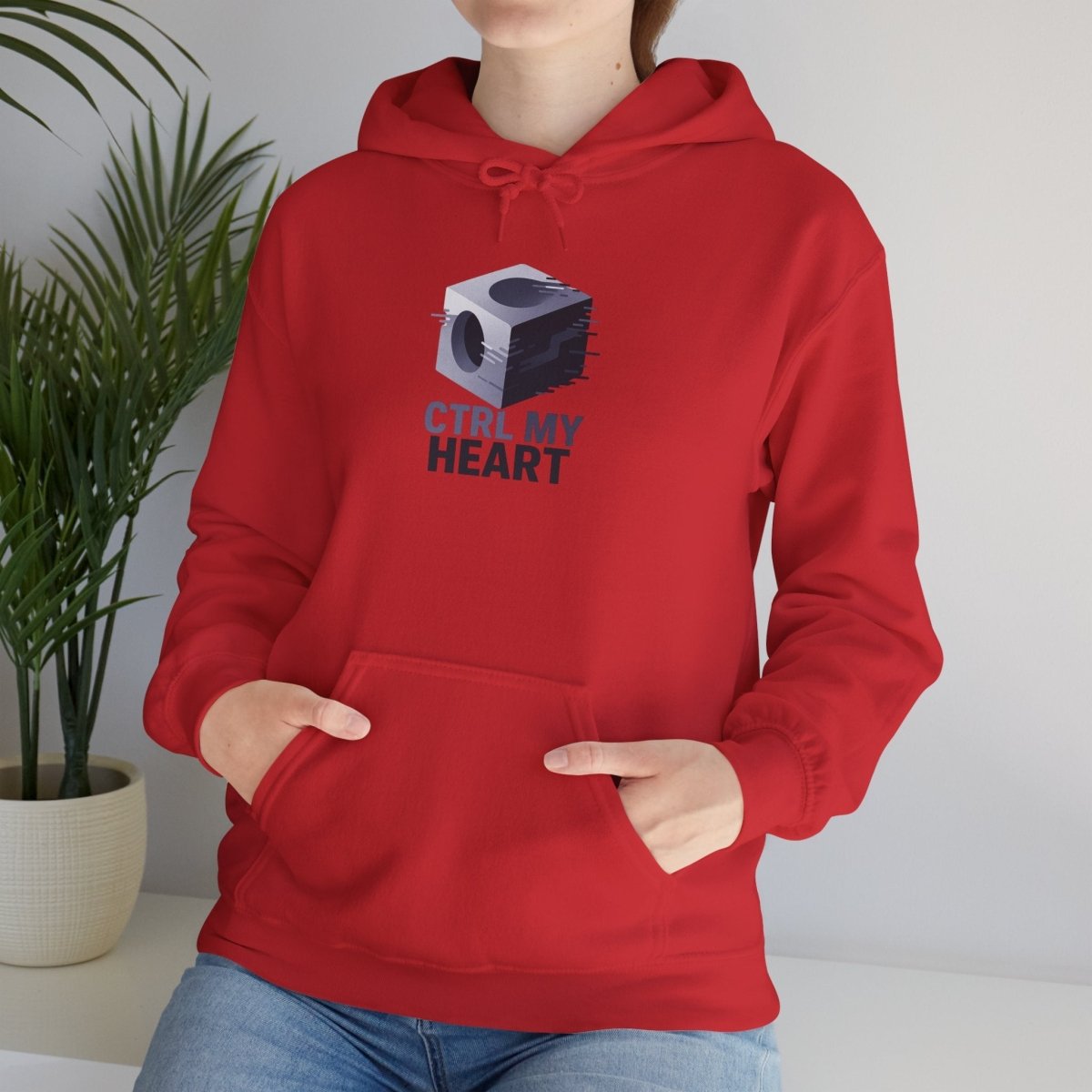 "CTRL MY HEART" CW - 3 Lavender Unisex Hoodie, Tech - Inspired Sweatshirt, Gift for Gamers, Cozy Streetwear, Valentine's Day Gift - AI Tee Hero