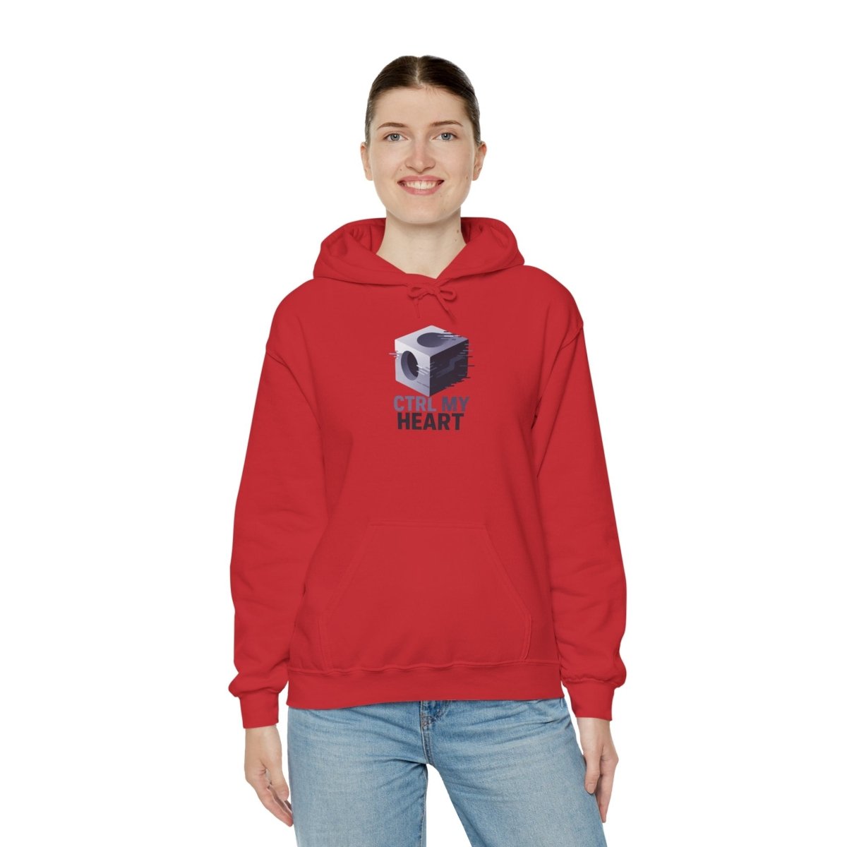 "CTRL MY HEART" CW - 3 Lavender Unisex Hoodie, Tech - Inspired Sweatshirt, Gift for Gamers, Cozy Streetwear, Valentine's Day Gift - AI Tee Hero