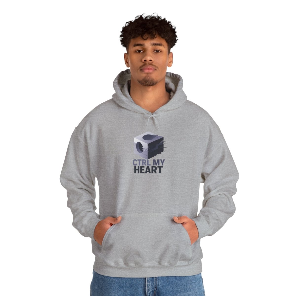 "CTRL MY HEART" CW - 3 Lavender Unisex Hoodie, Tech - Inspired Sweatshirt, Gift for Gamers, Cozy Streetwear, Valentine's Day Gift - AI Tee Hero