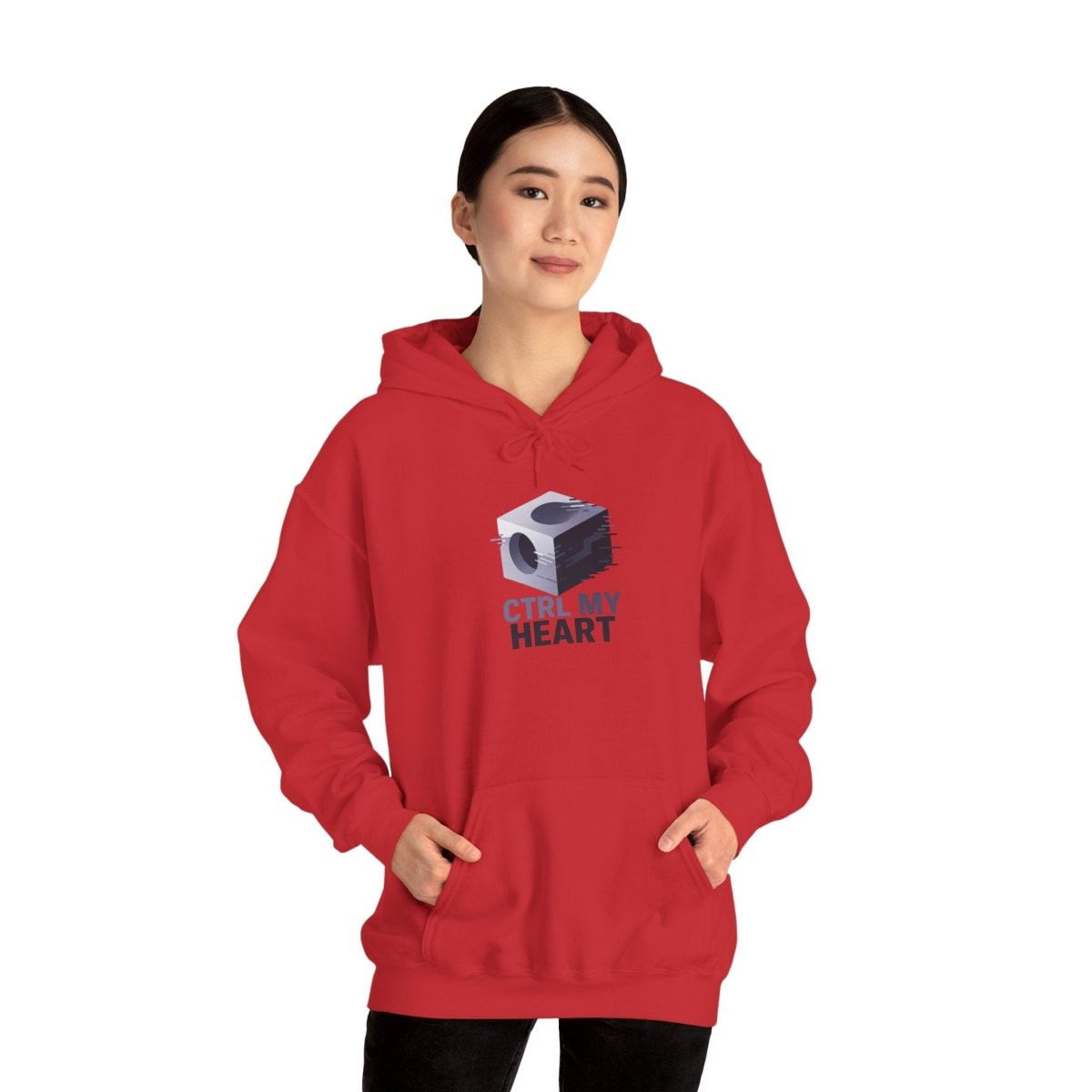 "CTRL MY HEART" CW - 3 Lavender Unisex Hoodie, Tech - Inspired Sweatshirt, Gift for Gamers, Cozy Streetwear, Valentine's Day Gift - AI Tee Hero