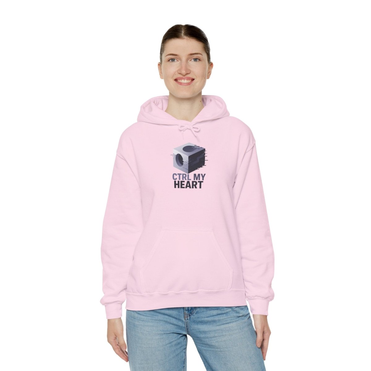 "CTRL MY HEART" CW - 3 Lavender Unisex Hoodie, Tech - Inspired Sweatshirt, Gift for Gamers, Cozy Streetwear, Valentine's Day Gift - AI Tee Hero