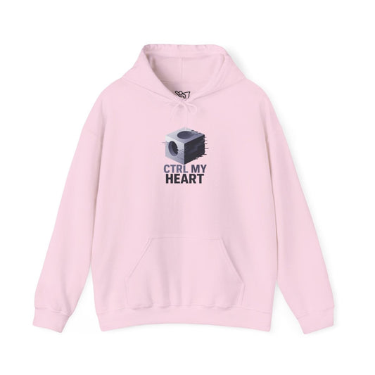"CTRL MY HEART" CW - 3 Lavender Unisex Hoodie, Tech - Inspired Sweatshirt, Gift for Gamers, Cozy Streetwear, Valentine's Day Gift - AI Tee Hero