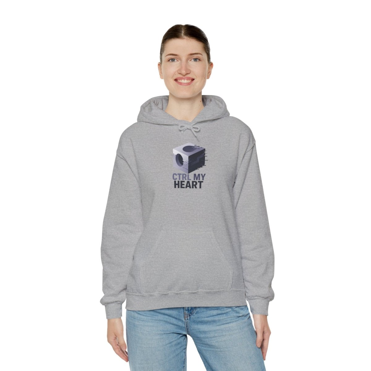 "CTRL MY HEART" CW - 3 Lavender Unisex Hoodie, Tech - Inspired Sweatshirt, Gift for Gamers, Cozy Streetwear, Valentine's Day Gift - AI Tee Hero