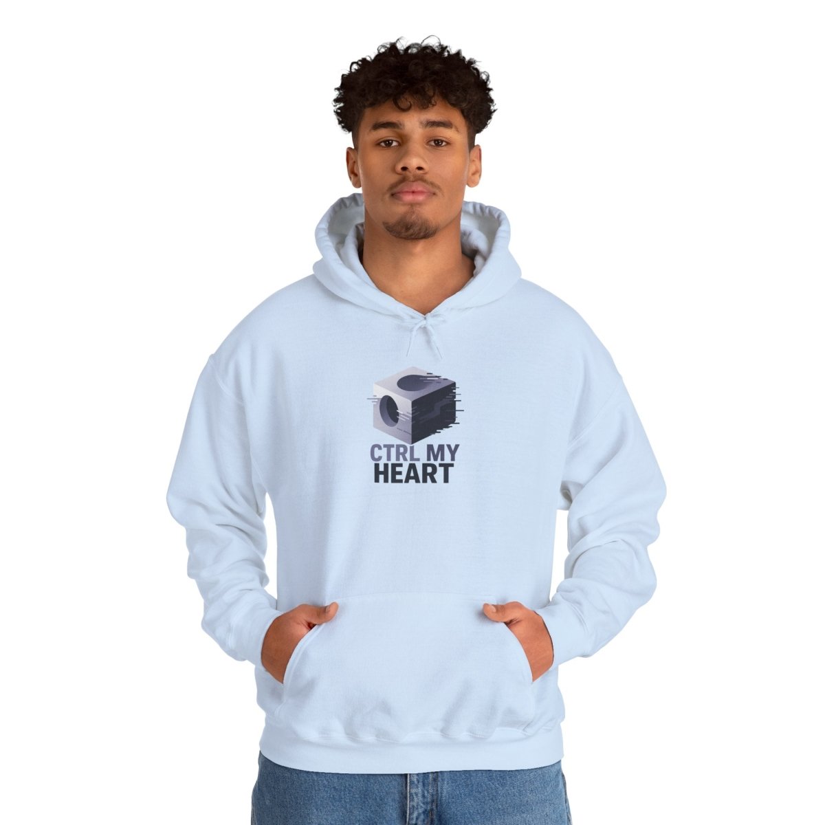 "CTRL MY HEART" CW - 3 Lavender Unisex Hoodie, Tech - Inspired Sweatshirt, Gift for Gamers, Cozy Streetwear, Valentine's Day Gift - AI Tee Hero