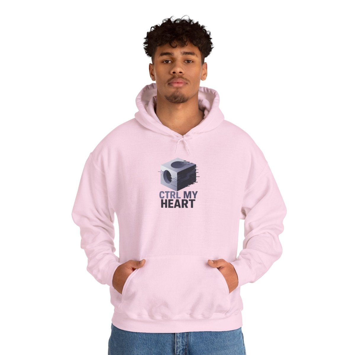 "CTRL MY HEART" CW - 3 Lavender Unisex Hoodie, Tech - Inspired Sweatshirt, Gift for Gamers, Cozy Streetwear, Valentine's Day Gift - AI Tee Hero