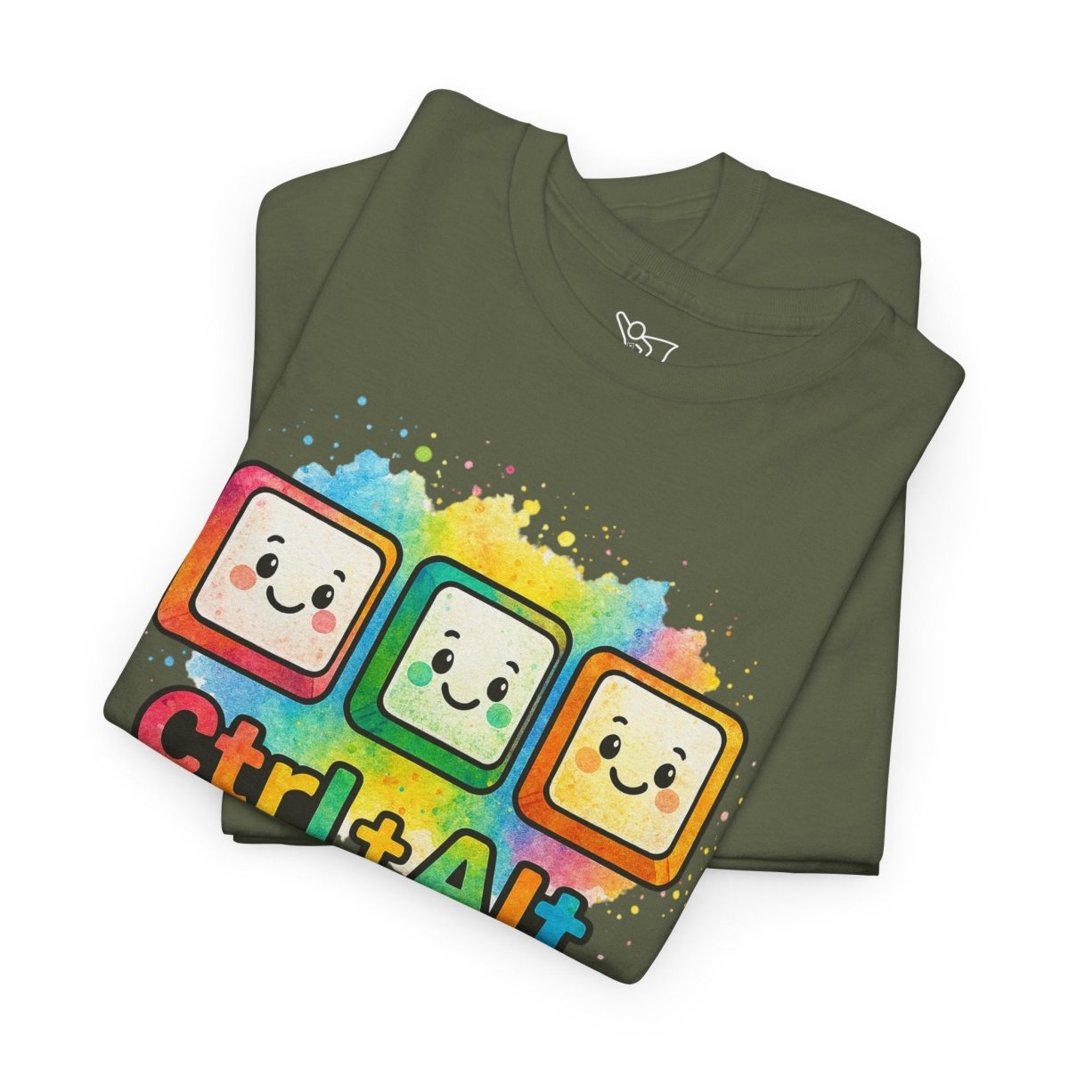 "CTRL.Alt.Teach" Colorful Teacher Tee Gift for Educators, Funny Teaching Shirt, Back to School Apparel, Classroom Humor Top - AI Tee Hero