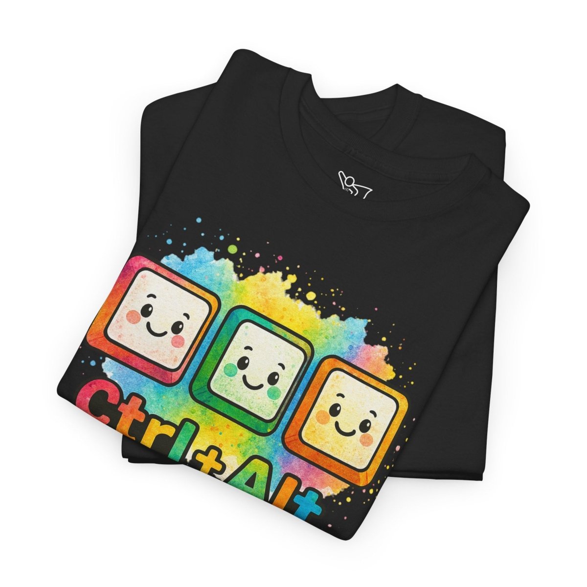 "CTRL.Alt.Teach" Colorful Teacher Tee Gift for Educators, Funny Teaching Shirt, Back to School Apparel, Classroom Humor Top - AI Tee Hero