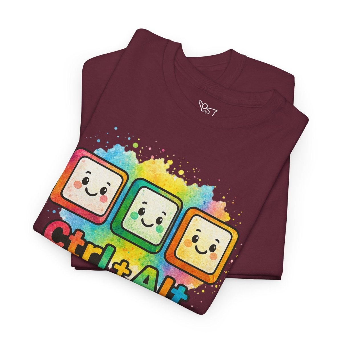 "CTRL.Alt.Teach" Colorful Teacher Tee Gift for Educators, Funny Teaching Shirt, Back to School Apparel, Classroom Humor Top - AI Tee Hero