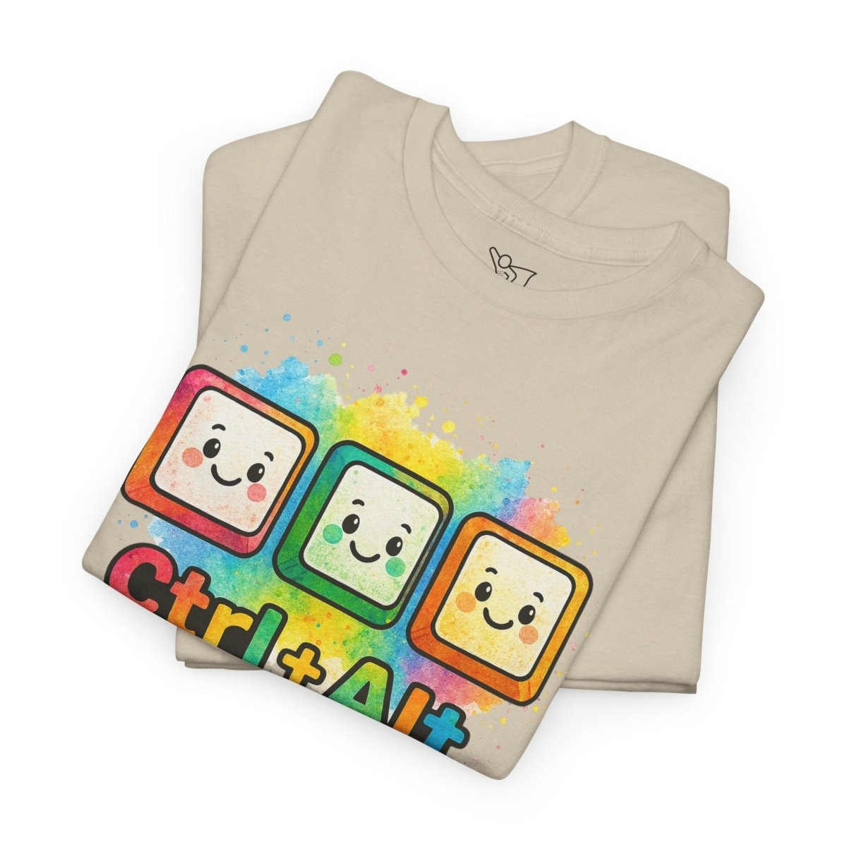 "CTRL.Alt.Teach" Colorful Teacher Tee Gift for Educators, Funny Teaching Shirt, Back to School Apparel, Classroom Humor Top - AI Tee Hero
