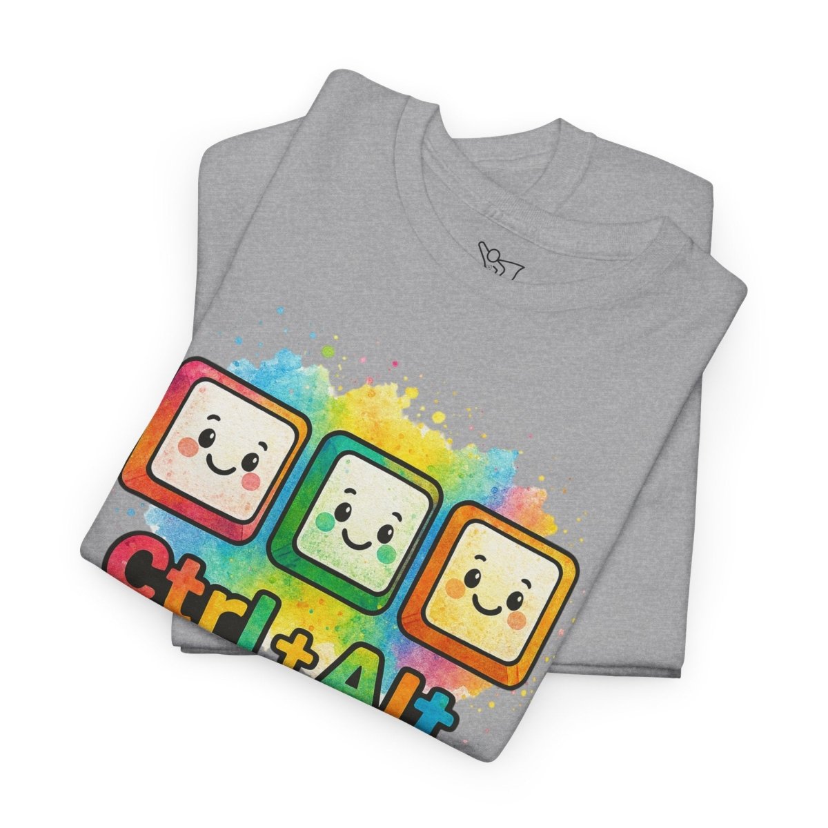 "CTRL.Alt.Teach" Colorful Teacher Tee Gift for Educators, Funny Teaching Shirt, Back to School Apparel, Classroom Humor Top - AI Tee Hero