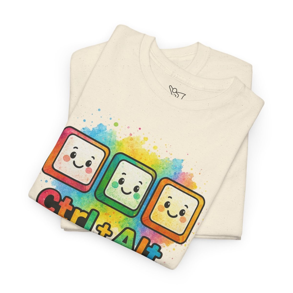 "CTRL.Alt.Teach" Colorful Teacher Tee Gift for Educators, Funny Teaching Shirt, Back to School Apparel, Classroom Humor Top - AI Tee Hero