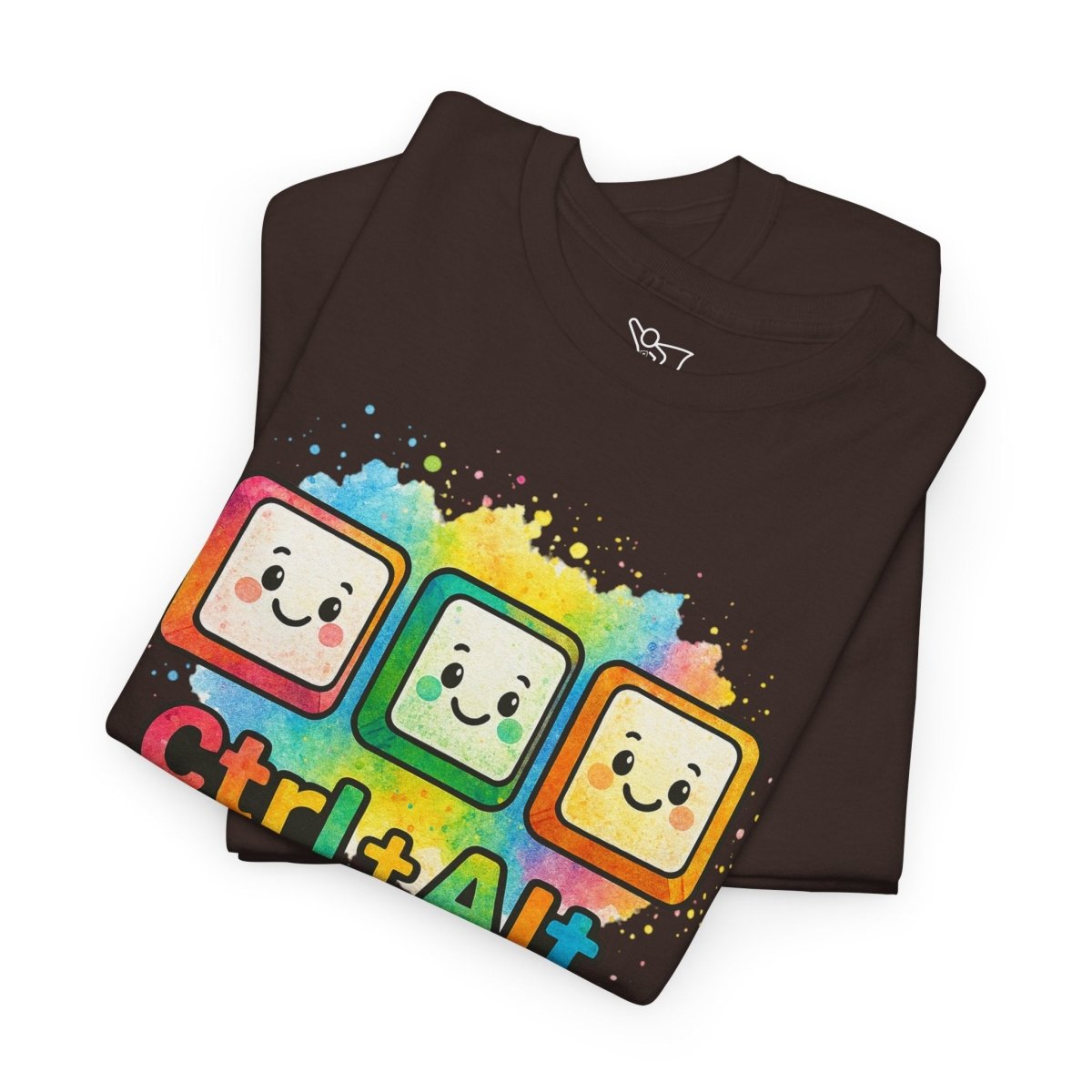 "CTRL.Alt.Teach" Colorful Teacher Tee Gift for Educators, Funny Teaching Shirt, Back to School Apparel, Classroom Humor Top - AI Tee Hero