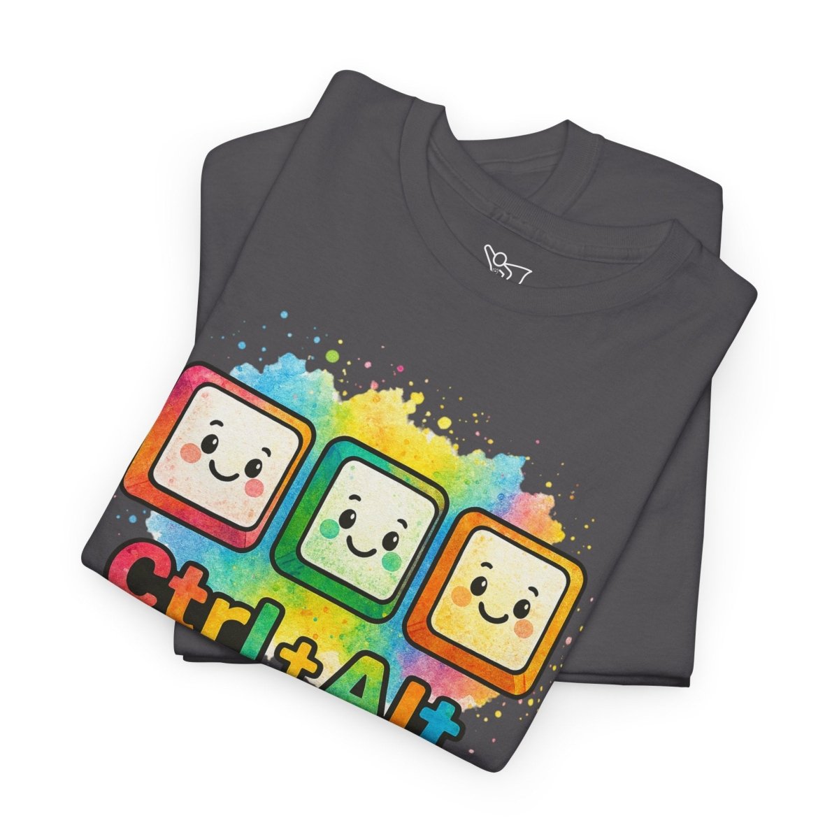 "CTRL.Alt.Teach" Colorful Teacher Tee Gift for Educators, Funny Teaching Shirt, Back to School Apparel, Classroom Humor Top - AI Tee Hero