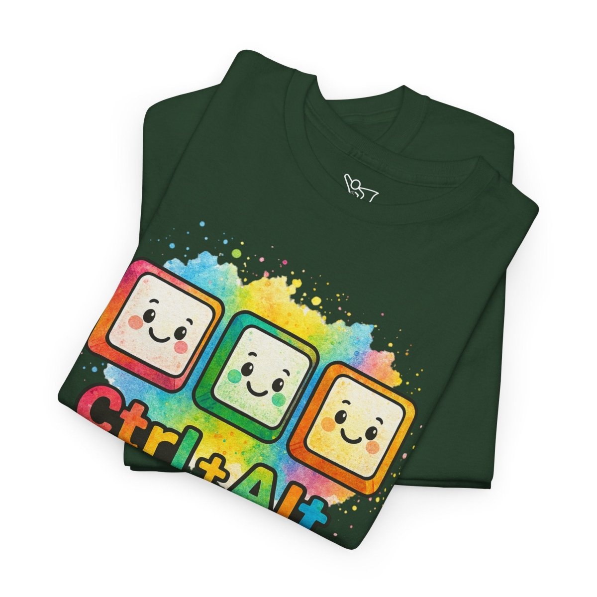 "CTRL.Alt.Teach" Colorful Teacher Tee Gift for Educators, Funny Teaching Shirt, Back to School Apparel, Classroom Humor Top - AI Tee Hero