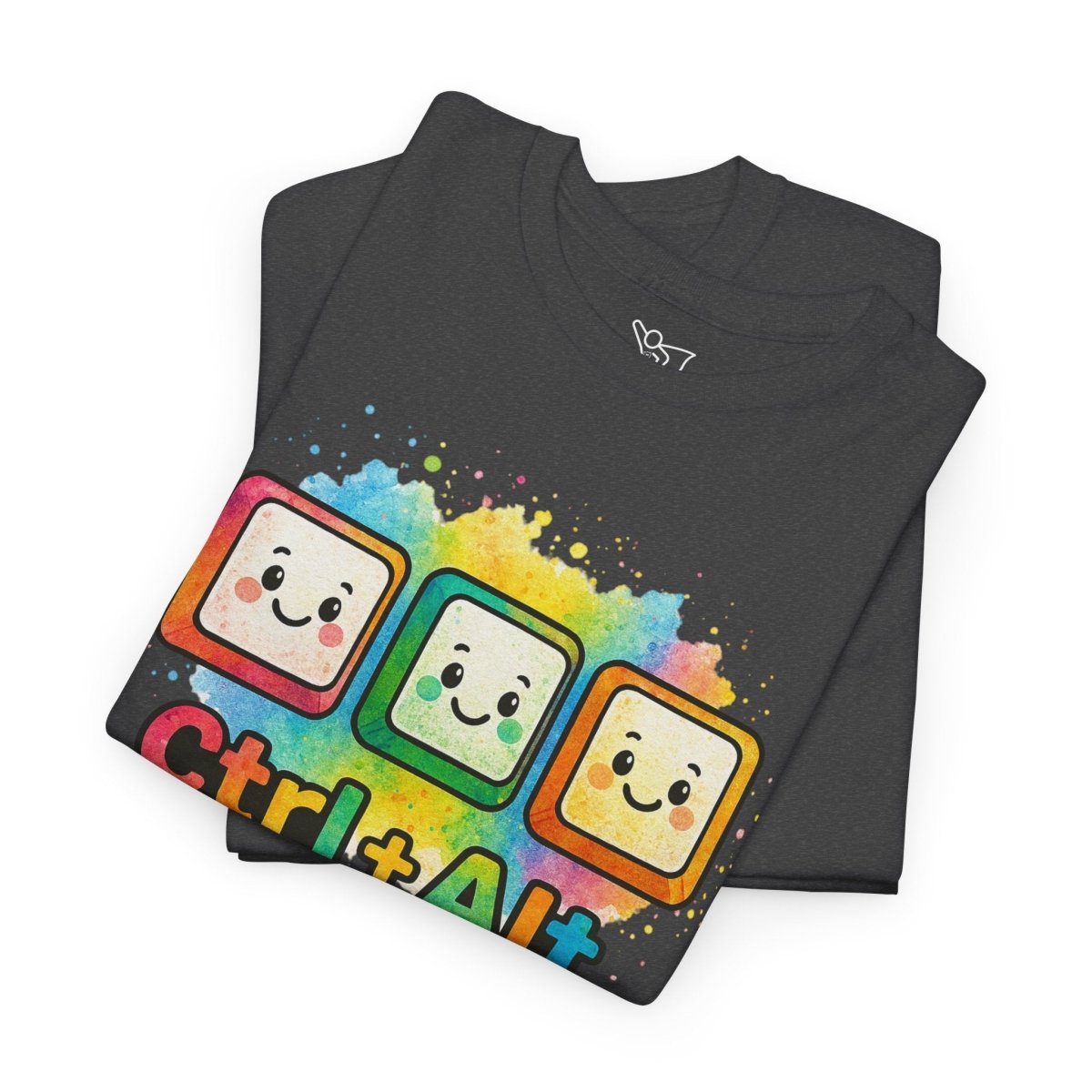 "CTRL.Alt.Teach" Colorful Teacher Tee Gift for Educators, Funny Teaching Shirt, Back to School Apparel, Classroom Humor Top - AI Tee Hero