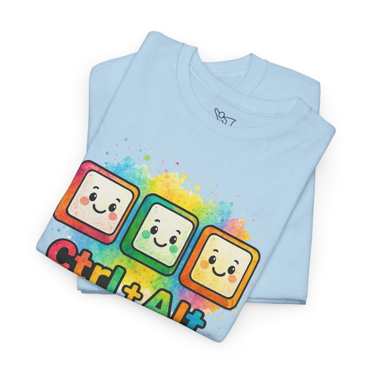 "CTRL.Alt.Teach" Colorful Teacher Tee Gift for Educators, Funny Teaching Shirt, Back to School Apparel, Classroom Humor Top - AI Tee Hero