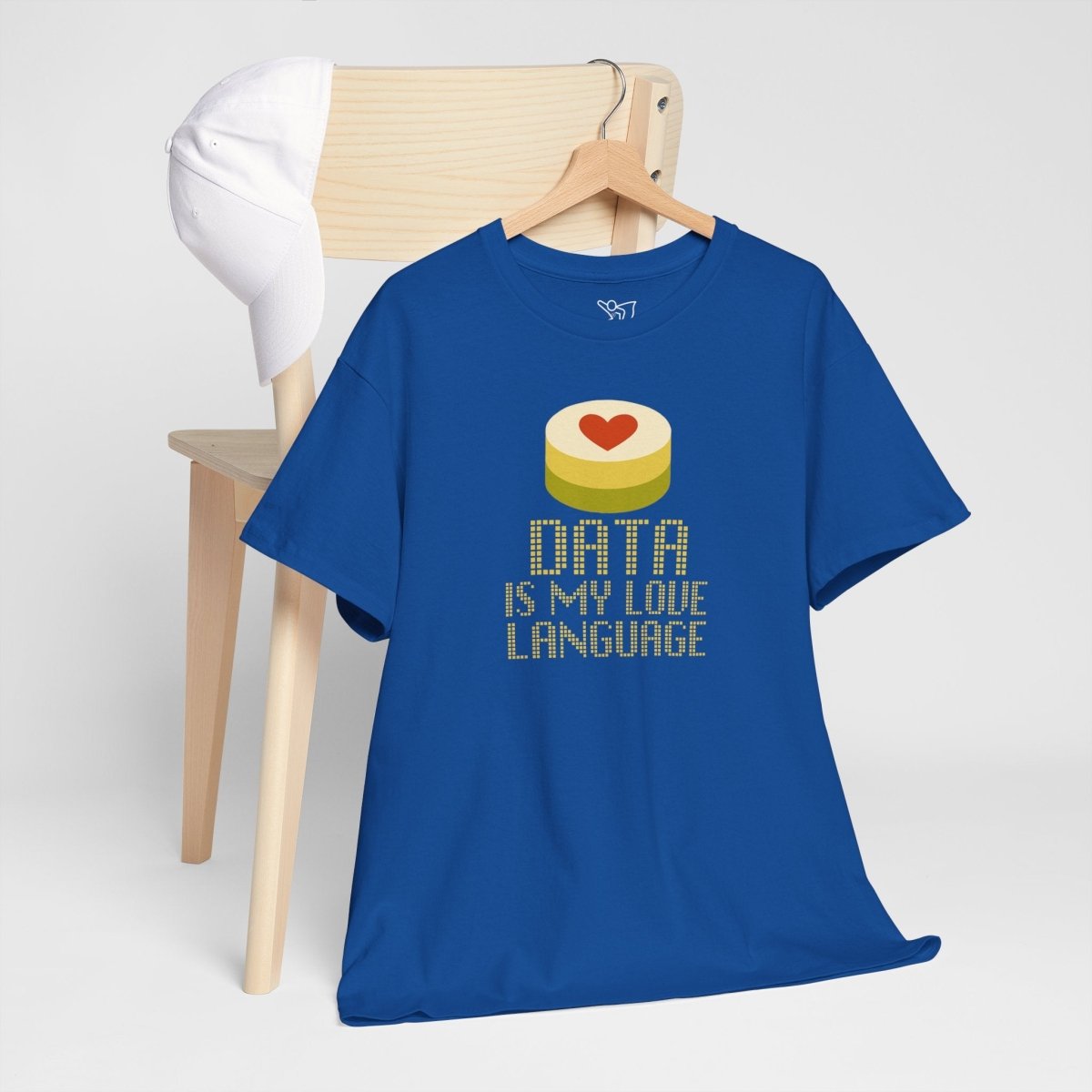 "Data is My Love Language" CW - 1 Casual Unisex Cotton T-Shirt, Tech Enthusiast Gift, Cute Data Lover Apparel, Geeky Gift for Him Her - AI Tee Hero