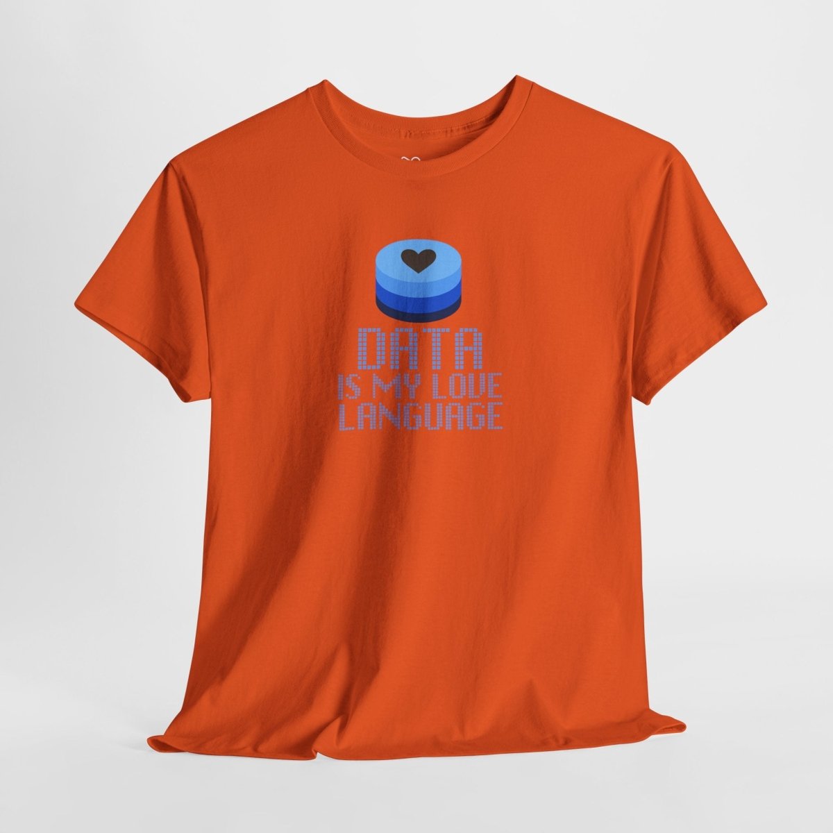 "Data is My Love Language" CW - 2 Casual Unisex Cotton T-Shirt, Tech Enthusiast Gift, Cute Data Lover Apparel, Geeky Gift for Him Her - AI Tee Hero