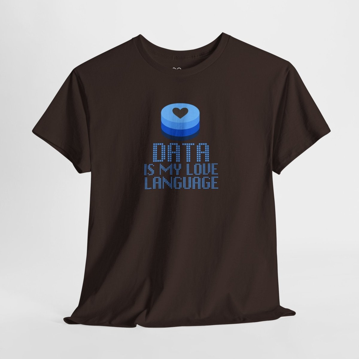 "Data is My Love Language" CW - 2 Casual Unisex Cotton T-Shirt, Tech Enthusiast Gift, Cute Data Lover Apparel, Geeky Gift for Him Her - AI Tee Hero
