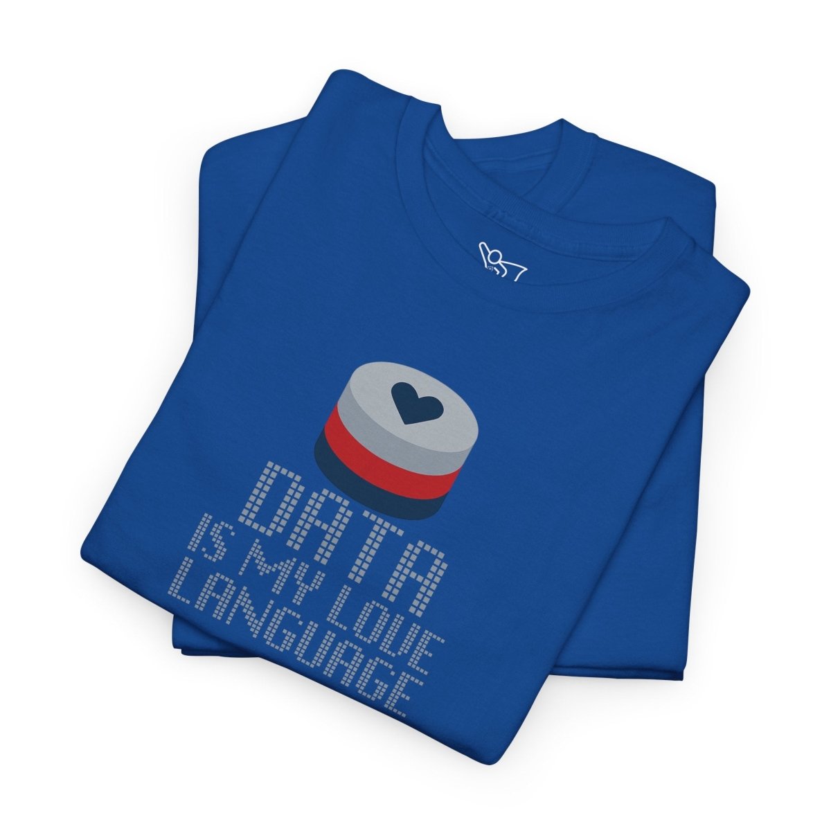 "Data is My Love Language" CW - 3 Casual Unisex Cotton T-Shirt, Tech Enthusiast Gift, Cute Data Lover Apparel, Geeky Gift for Him Her - AI Tee Hero