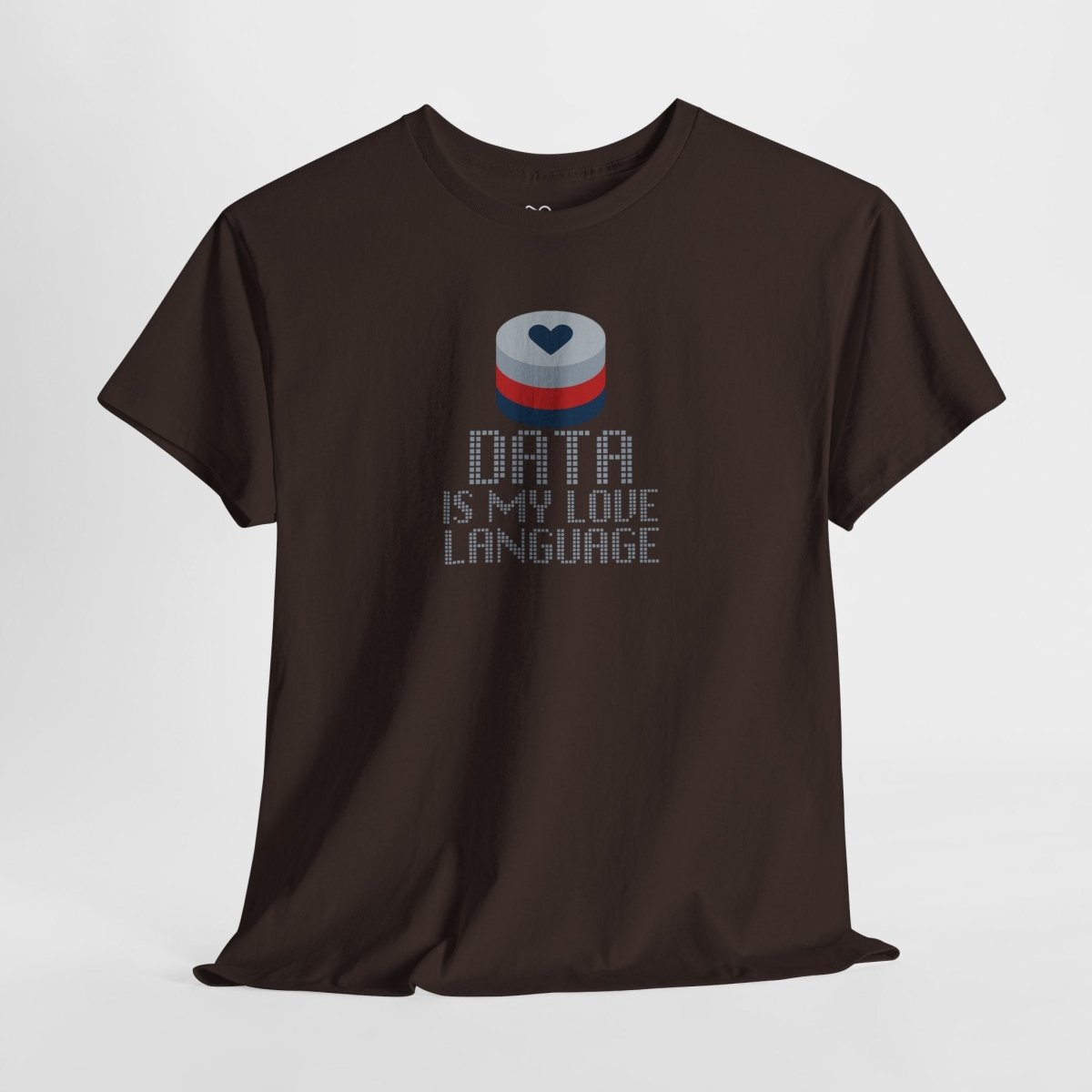 "Data is My Love Language" CW - 3 Casual Unisex Cotton T-Shirt, Tech Enthusiast Gift, Cute Data Lover Apparel, Geeky Gift for Him Her - AI Tee Hero